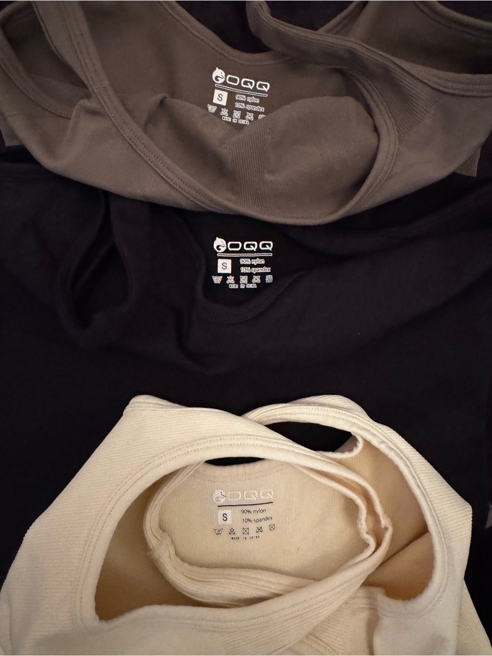 3-Pack Ribbed Bodysuits in Black, Olive, and Cream